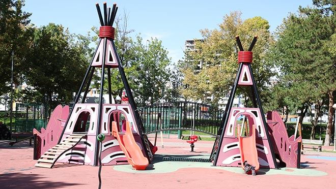 Büyükşehir’den Çocuk Macera Parkları Ve Park Mobilyaları