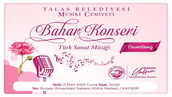 Talas Musiki Cemiyeti’nde ilk konser heyecanı
