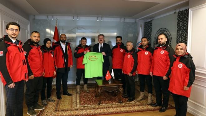 ANDA Arama Kurtarma Ekibi’nden Başkan Palancıoğlu’na ziyaret