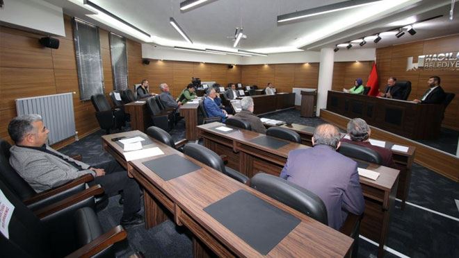 Hacılar Belediye Meclisi Nisan Ayı Toplantısını yaptı
