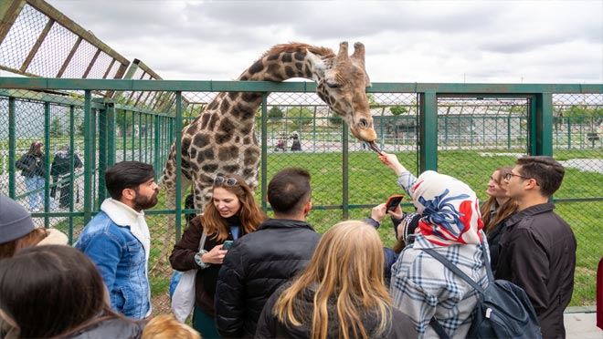 İsviçreli öğrenciler hayvanat bahçesi’ne hayran kaldı