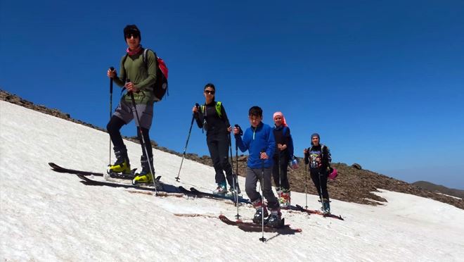Erciyes’te Haziran ayında kayak keyfi