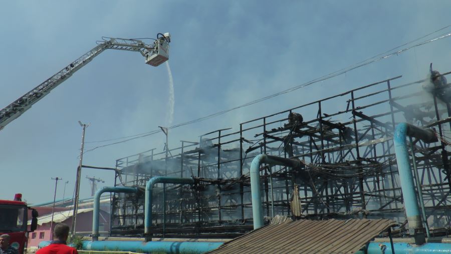 Kayseri Şeker Fabrikası’nda korkutan yangın