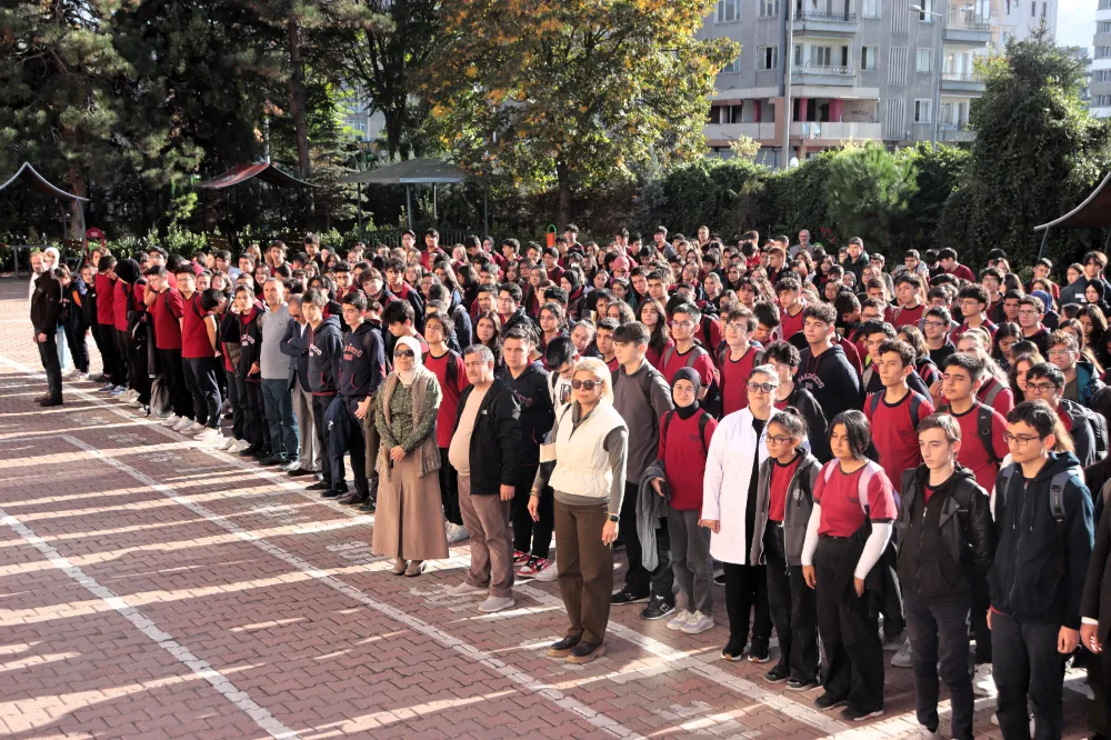 Kayseri’de okullarda Filistin için saygı duruşu