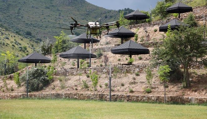  Talas Belediyesi’nden Drone ile sinek ilaçlama 