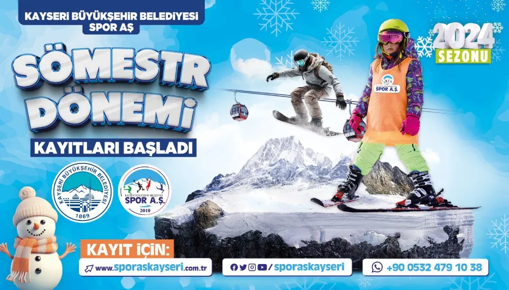 Büyükşehir Spor A.Ş.’den Kayak Okulu’nda ‘sömestr’ jesti