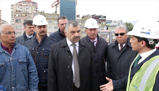 Karayolları Kavşağı`na İlk Tabliye Betonu Atıldı