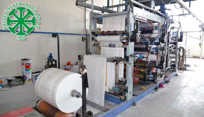 KAYSERİ´DE SENTETİK ÇUVAL ÜRETİMİNDE