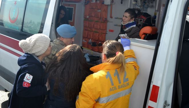 KAZA YAPTI GÖZYAŞLARINA BOĞULDU