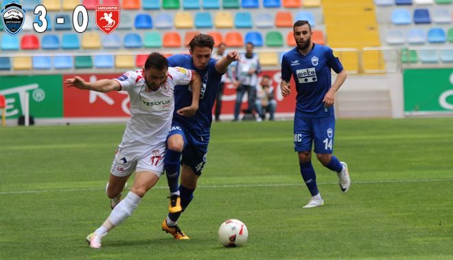 ERCİYESSPOR GALİBİYETLE VEDA ETTİ