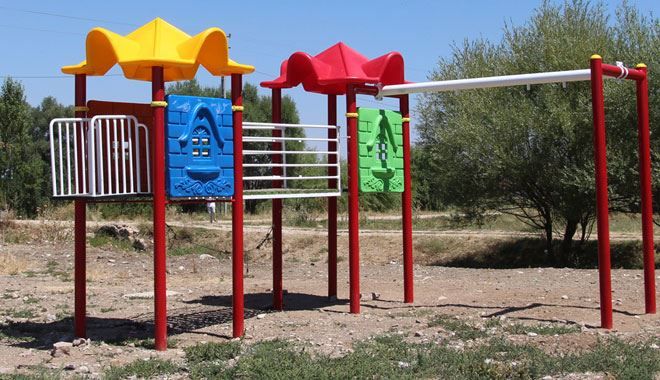 Dış mahallelerdeki park yapım çalışmaları 