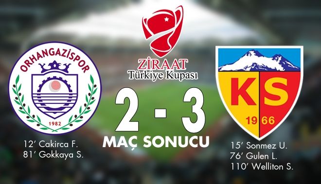 KAYSERİSPOR UZATMADA GÜLDÜ