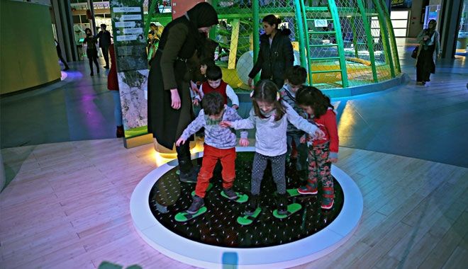 ANAOKULU ÖĞRENCİLERİ BİLİM MERKEZİ´Nİ GEZDİ