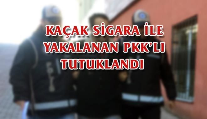 KAÇAK SİGARA İLE YAKALANAN PKK´LI TUTUKLANDI