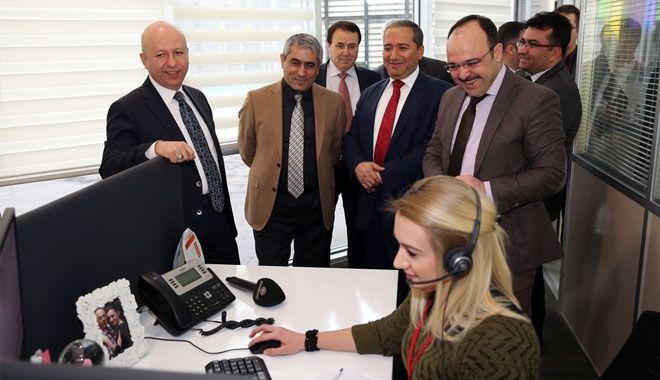 BAŞKAN ÇOLAKBAYRAKDAR KAYMAKAMLARI AĞIRLADI