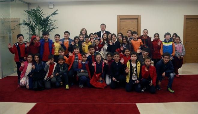 BAŞKAN PALANCIOĞLU ÖĞRENCİLERLE