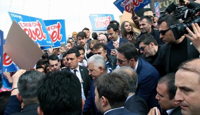 KAYSERİ´DE BAŞBAKAN YILDIRIM´A YOĞUN İLGİ