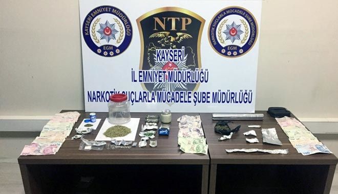 KAYSERİ´DE UYUŞTURUCU OPERASYONU POLİS KAMERASINDA 