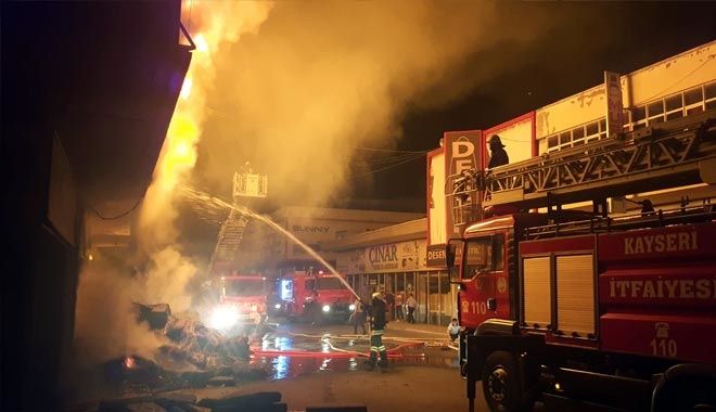 KAYSERİ´DE KORKUTAN YANGIN