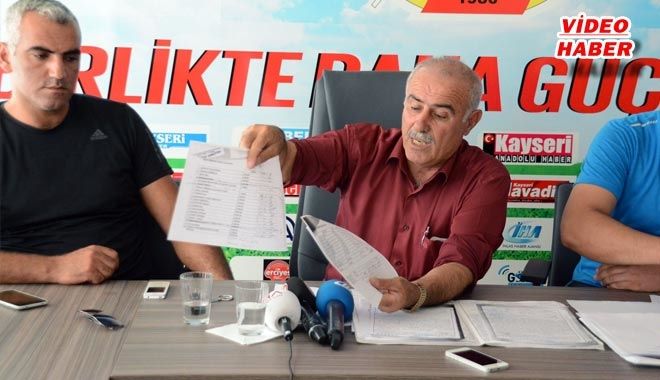 ERCİYESSPOR´DA MUHALİF KANATTAN SEZON AÇIKLAMASI