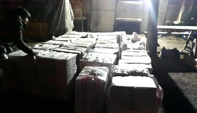 POLİS 40 BİN KAÇAK SİGARAYA EL KOYDU
