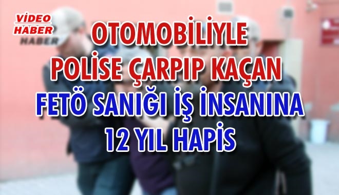 OTOMOBİLİYLE POLİSE ÇARPIP KAÇAN
