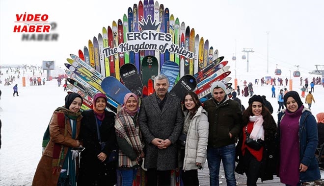 BAŞKAN ÇELİK, VALİ GÜNAYDIN İLE BİRLİKTE ERCİYES´E ÇIKTI