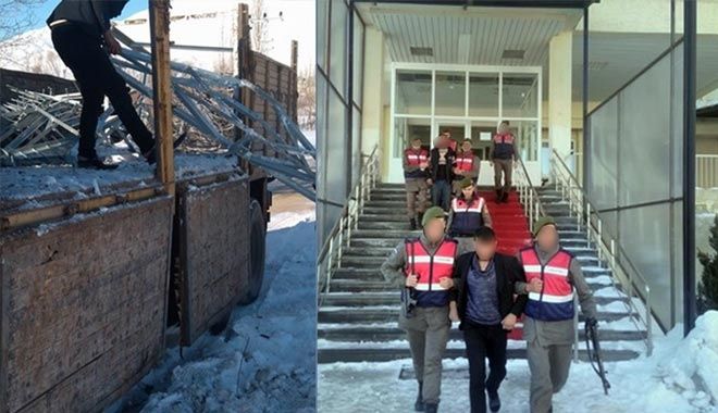 KABLO HIRSIZLARI YAKALANDI