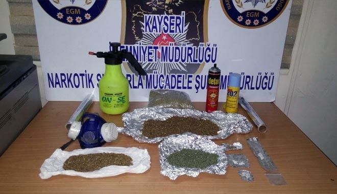 KAYSERİ POLİSİNDEN UYUŞTURUCU OPERASYONU