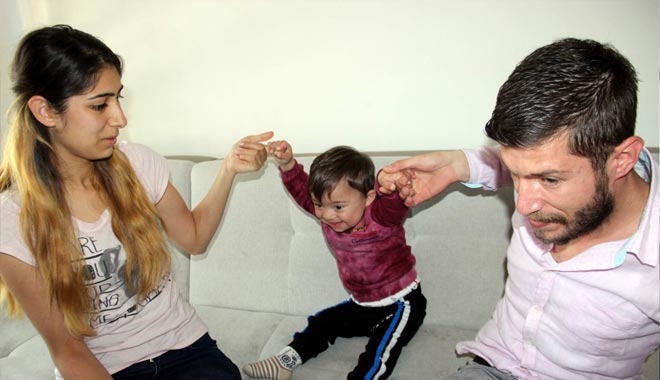 EYMEN BEBEĞİN YÜZÜ ARTIK GÜLÜYOR