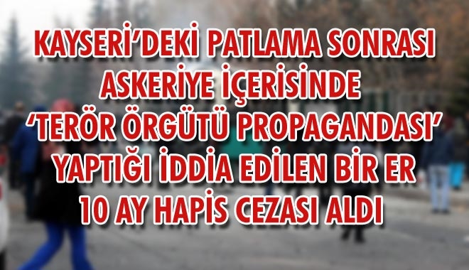 KAYSERİ´DEKİ PATLAMA SONRASI ASKERİYE İÇERİSİNDE