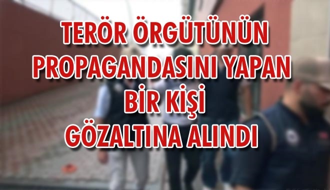 TERÖR ÖRGÜTÜNÜN PROPAGANDASINI YAPAN