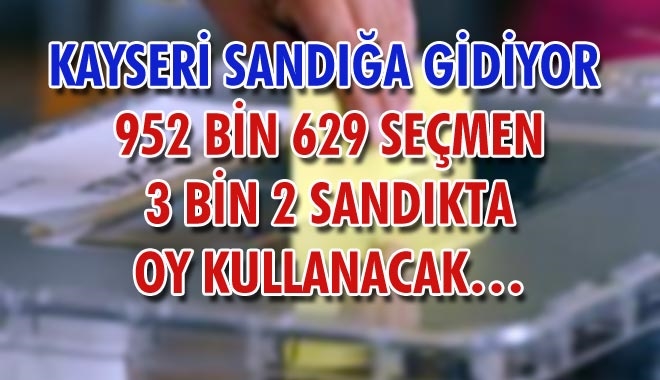 KAYSERİ SANDIĞA GİDİYOR