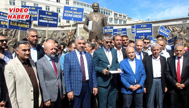 AK PARTİ İDAMININ YILDÖNÜMÜNDE MENDERES´İ ANARAK DARBELERİ LANETLEDİ