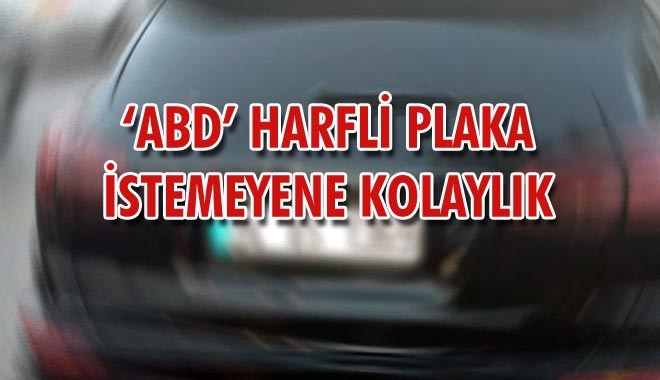 ?ABD´ HARFLİ PLAKA