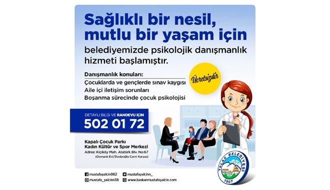 TALAS´TAN PSİKOLOJİK DESTEK HİZMETİ