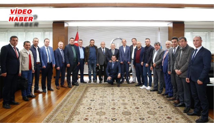 PINARBAŞILI MUHTARLARDAN BÜYÜKKILIÇ’A TEŞEKKÜR