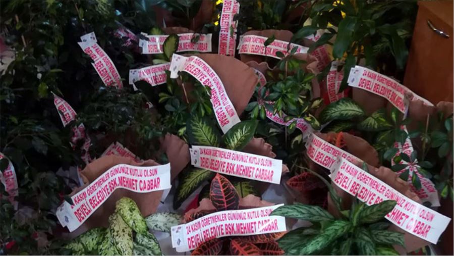 BAŞKAN CABBAR, ÖĞRETMENLERİN GÜNÜNÜ ÇİÇEK GÖNDEREREK KUTLADI