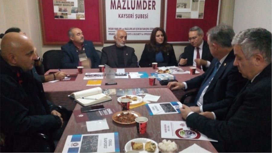 CHP İL TEŞİKİLATINDAN MAZLUMDER’E ZİYARET