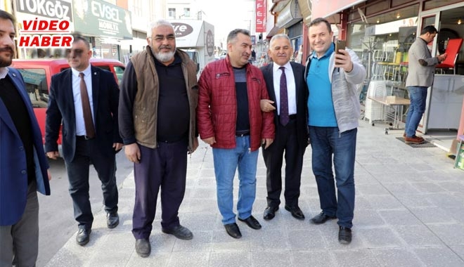 BAŞKANLAR ESKİ SANAYİ ESNAFINI ZİYARET ETTİ