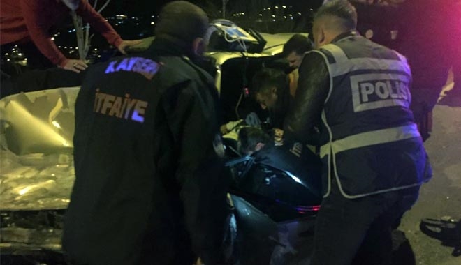 ARAÇTA SIKIŞAN SÜRÜCÜ