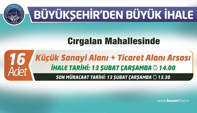 YATIRIMCILARA BÜYÜKŞEHİR´DEN