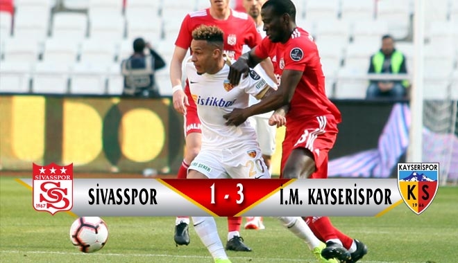 KAYSERİSPOR ÜÇ PUANI ÜÇ GOLLE ALDI
