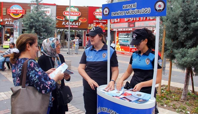 KAYSERİ POLİSİ DOLANDIRICILARA KARŞI UYARDI