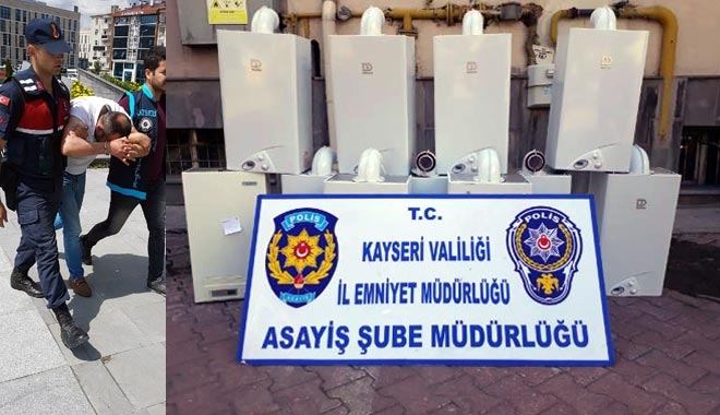 KAYSERİ´DE ŞOFBEN HIRSIZI TUTUKLANDI