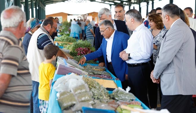 BAŞKAN BÜYÜKKILIÇ: ?YÜZDE 100 DOĞAL ÜRÜNLER BU PAZARDA?