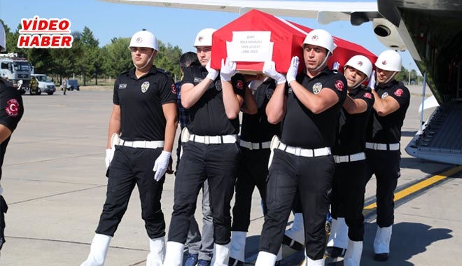 ŞEHİT POLİS TAHA ULUÇAY´IN CENAZESİ KAYSERİ´YE GETİRİLDİ