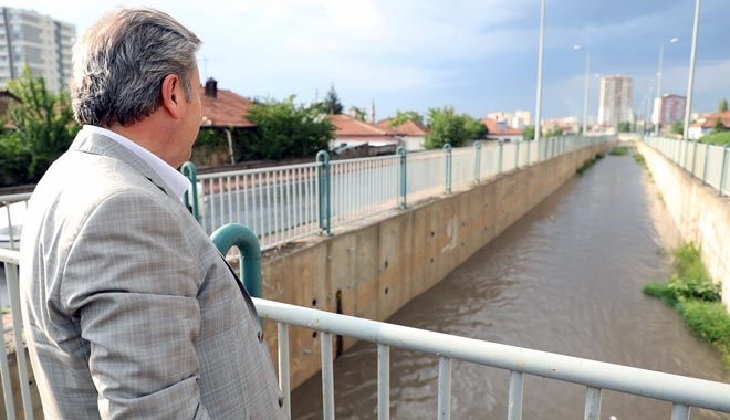 BAŞKAN PALANCIOĞLU, TAŞKIN KANALLARINI İNCELEDİ