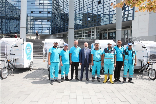 KOCASİNAN´DA DOĞA DOSTU ELEKTRİKLİ ARAÇLAR YOLLARDA