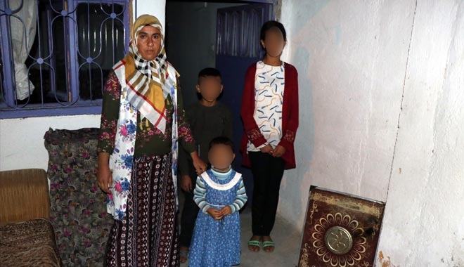 EVLERİ YANAN KADIN, 3 ÇOCUĞUYLA MAĞDUR OLDU